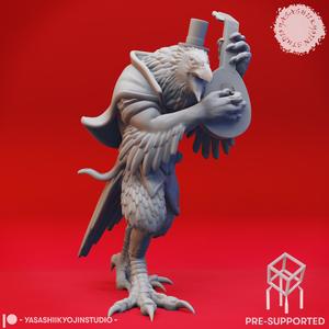 Kenku Bard - Tabletop Miniature (Pre-Supported)