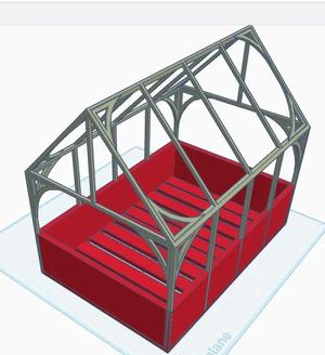 3D greenhouse for seedlings   