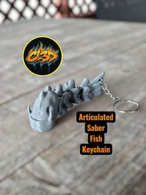 Articulated Sabre Fish Keychain