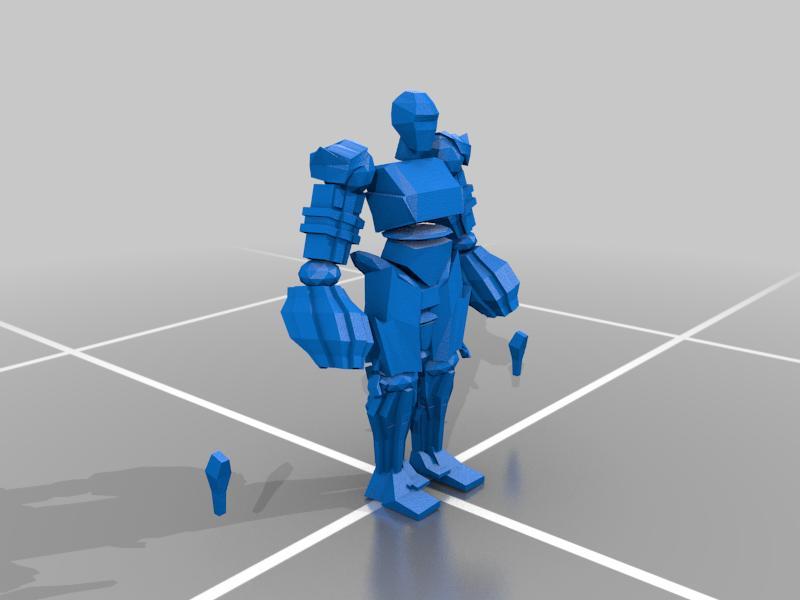 Low poly Cyborg