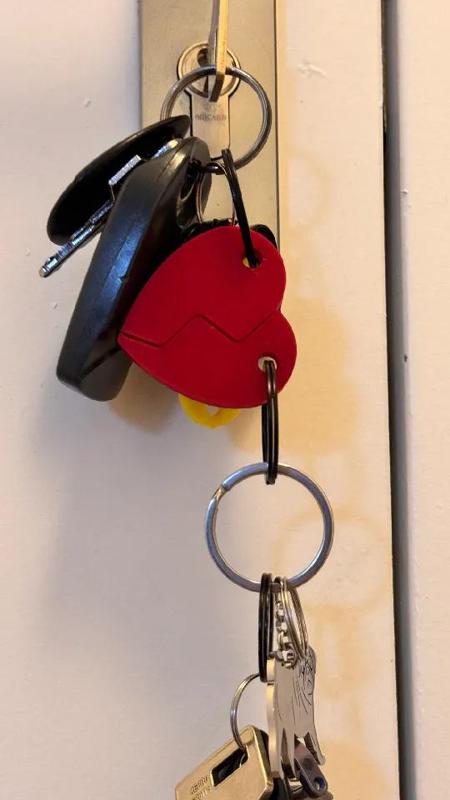 Heart key ring   