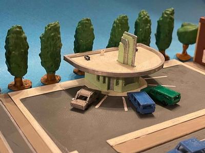 Drive in vintage (z-scale)