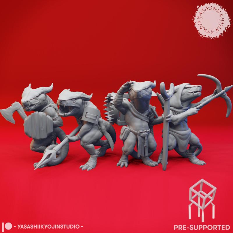 Kobold Mob - Tabletop Miniature (Pre-Supported)