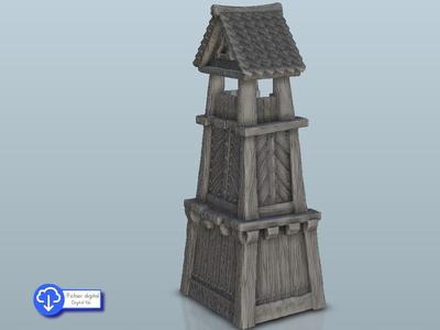 Medieval roofed outpost 13 - Warhammer Age of Sigmar Bolt Action Flames of War