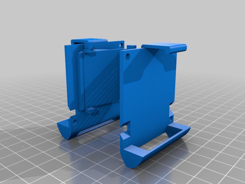 Delta 3d printer nozzle and fan holder