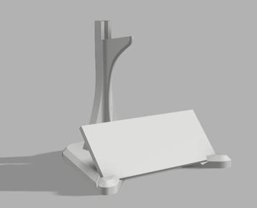 Airplane Model Stand with Sign