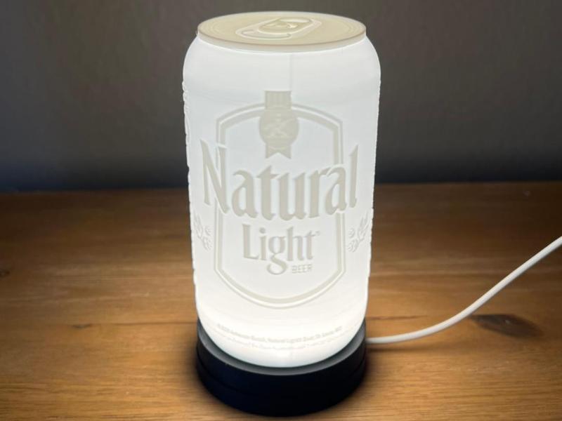 Natural (Natty) Light Beer Can (Lighted Litho)