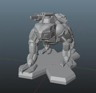 Blue Flame Battlemech