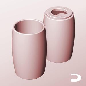 CR68-130-P Pierced Modular Stacking Storage Box Bin Container Planter Lamp Shade | Printable Objects - Infinite Containers | stl file for 3d printing