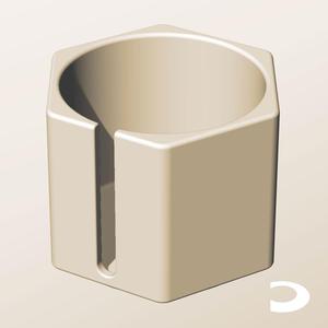 CH96-85-S Slotted Modular Stacking Storage Boxes Bins | Printable Objects - Infinite Containers | stl file for 3d printing