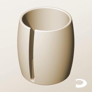 CR96-130-S Slotted Modular Stacking Storage Boxes Bins | Printable Objects - Infinite Containers | stl file for 3d printing
