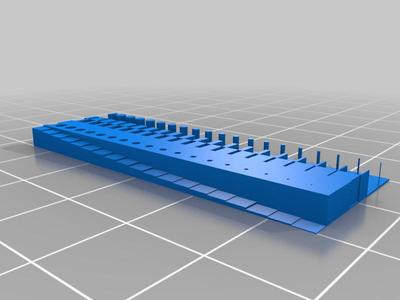 3D Resin Printer - Exposure Calibration Test by Fheder