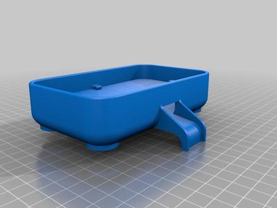 Soap Holder with Drain without Corner-Cutout