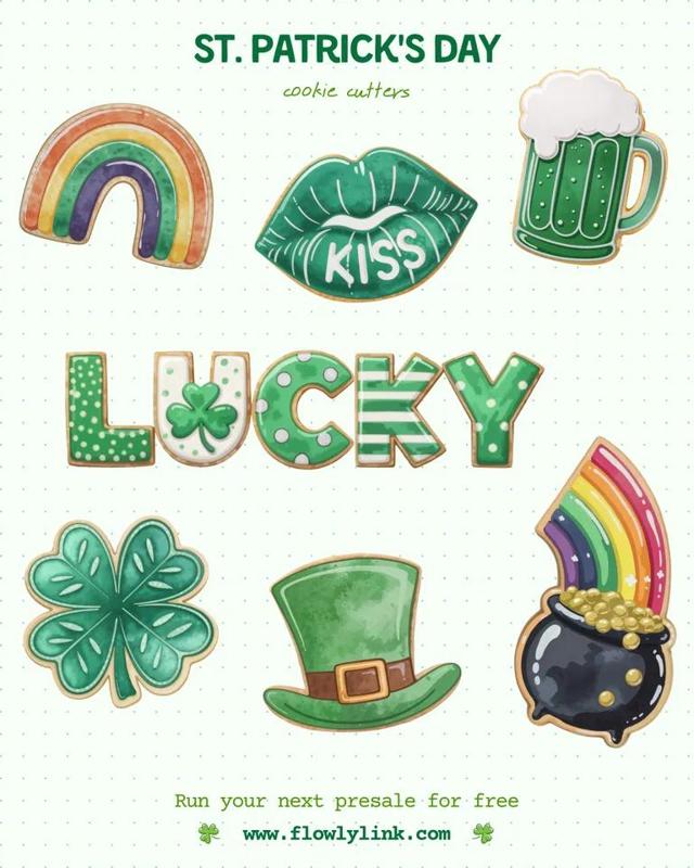 St. Patrick's Day Cookie Cutters 1   