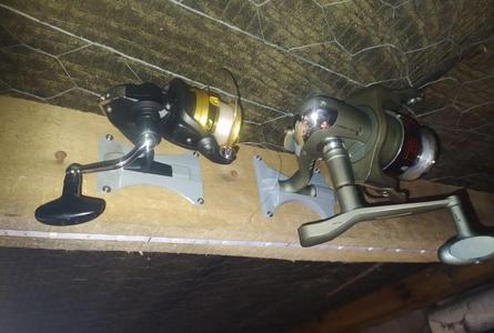 Wall Mounted Fishing Reel Holder