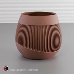 RIBBED-PLANTER-0014-N3D-VASE