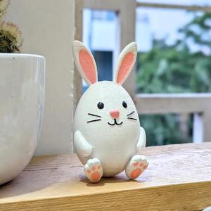 Bunny Egg Figurine   