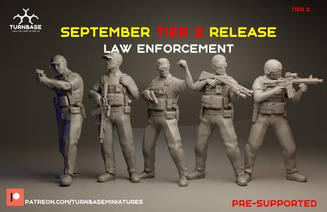TurnBase Miniatures:Wargames- Law Enforcement