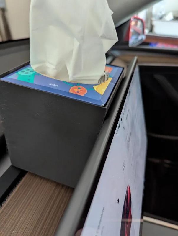 Tesla Behind-the-Panel Tissue Box Holder   