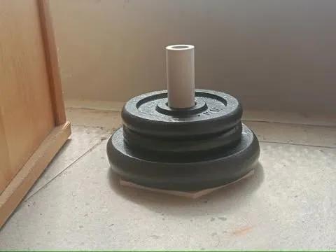 simple weight plates holder   