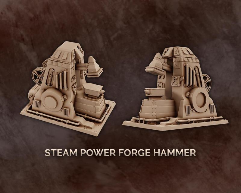 Steam Power Forge Hammer - Factory Terrain