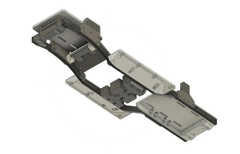 Custom Scale Crawler Chassis based on the SCX10 Gen 1   