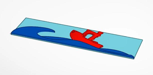 simple benchy bookmark   