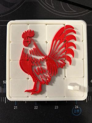 Rooster Sliding Puzzle 4x4   