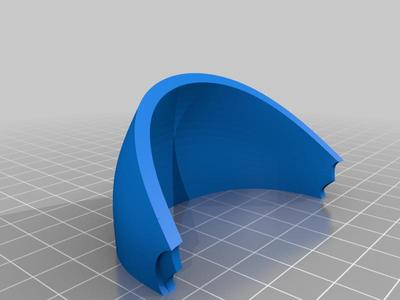 Smooth front visor for Marvin the Martian