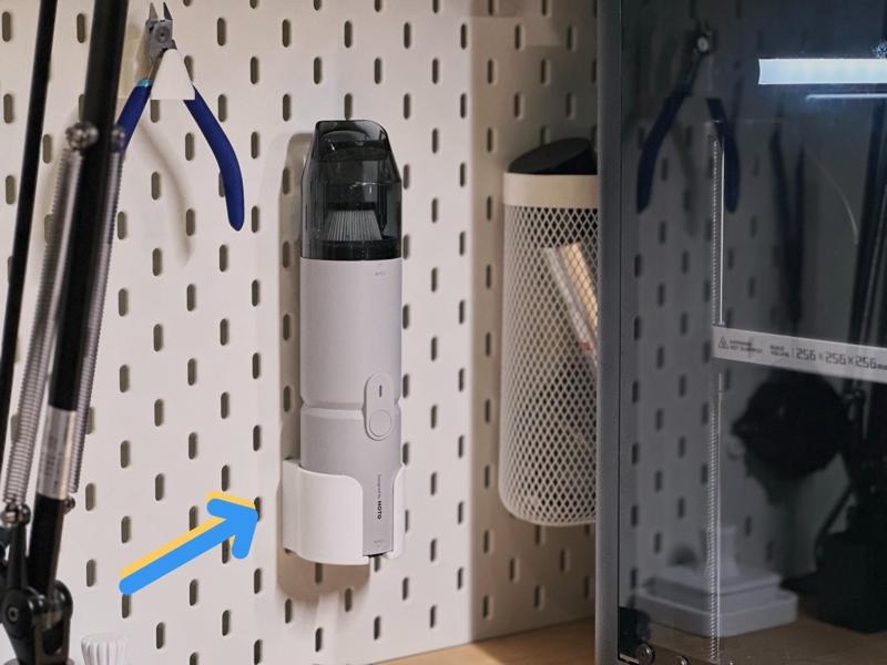 HOTO Air Capsule Car Vacuum Cleaner IKEA Pegboard Mount