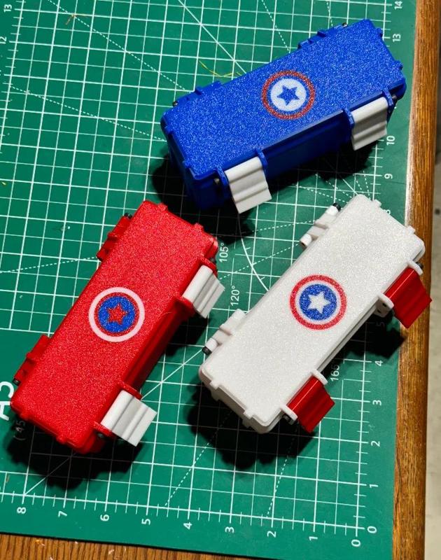 Small Rugged box Captain America theme   