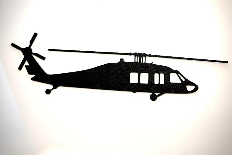 Black Hawk Helicopter Wall Art   