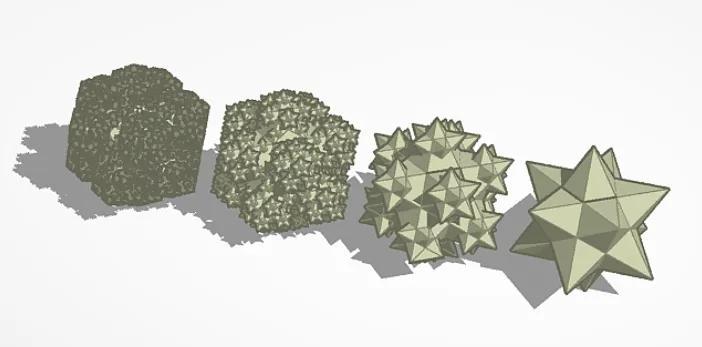 Small stellated dodecahedron fractal   