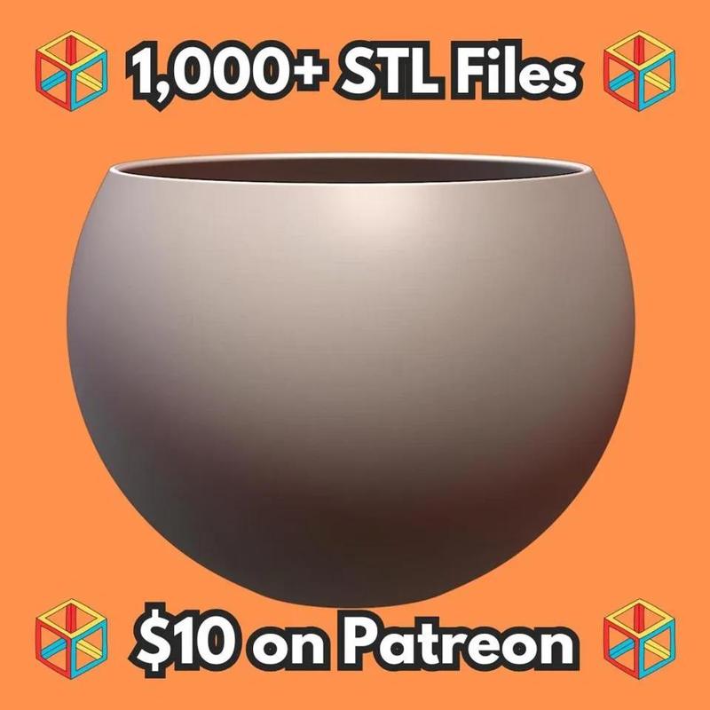 Full Size Fish Bowl Aquarium for Pet Fish MineeForm FDM 3D Print STL File   