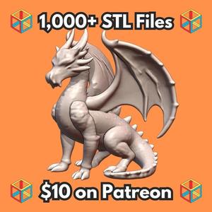 28mm DND Heroic Gallant Fearless Dragon Champion Fantasy Mini MineeForm FDM 3D Print STL File   