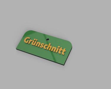 Schilder für die Abfalltonnen im Garten   