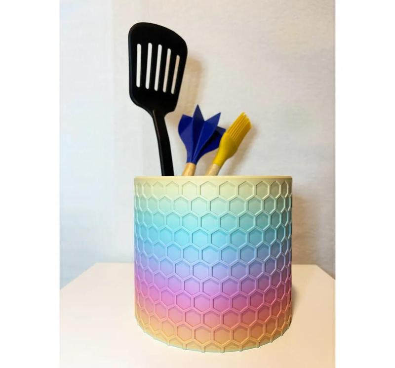 Kitchen utensil container   