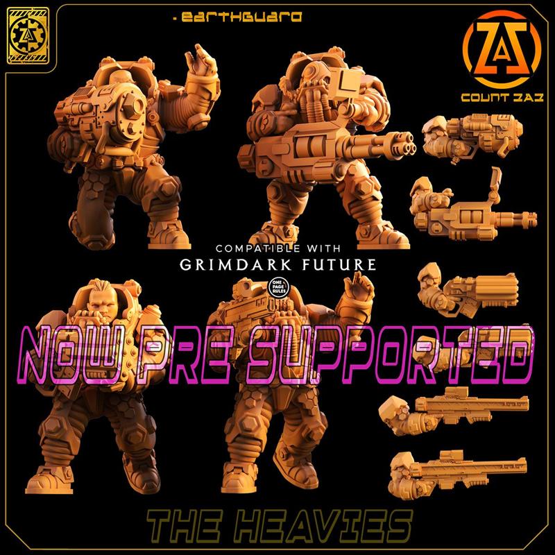 THE HEAVIES 'CLADE Heavy Weapons Squad)