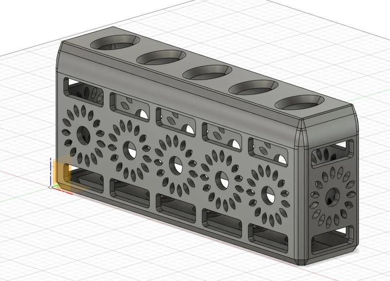 Parametric tootbrush holder   