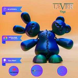 voodoo monster(ARTICULATED) PRINT-IN-PLACE LEVER TOYS