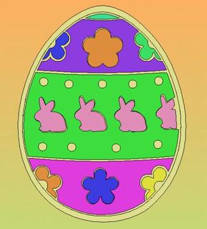 JEU PUZZLE OEUF DE PAQUE   