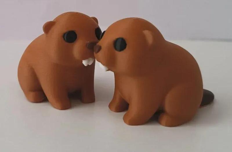 Pluf mini castoro tenero keychain/decor   