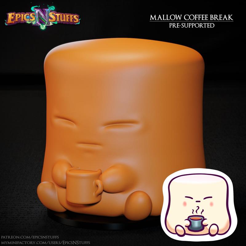 Mallow Coffee Break Miniature, Pre-Supported