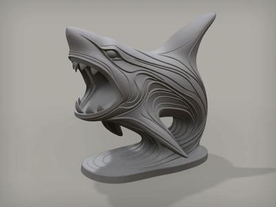 Shark Statue   