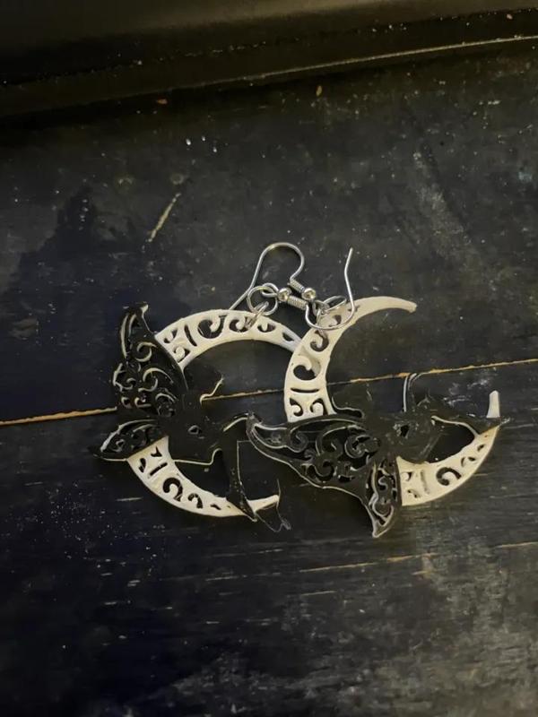 Fairy moon earrings   