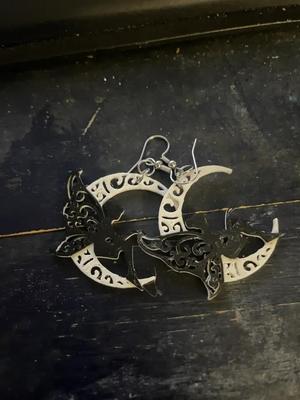 Fairy moon earrings   
