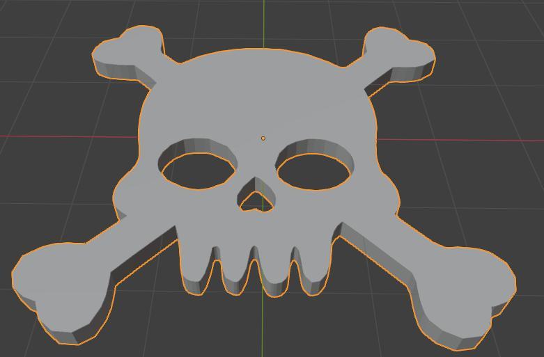 skull n cross bones silhouette