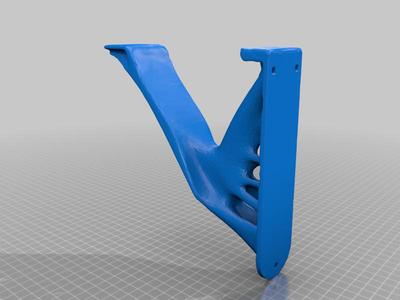 Modification of topology optimized shelf bracket