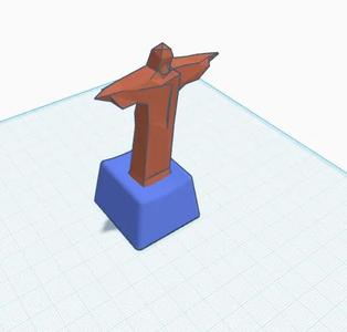 lowest poly christ the redeemer keycap   