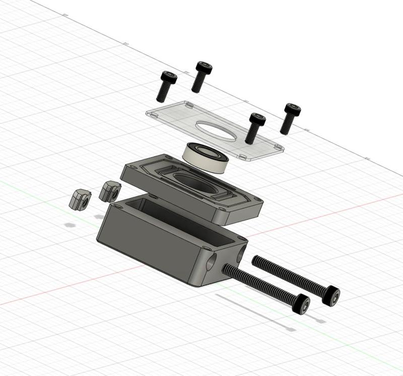 Anycubic Mega Zero Lead Screw Support Bearing Block